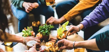 Notre 1ere pause déj' !